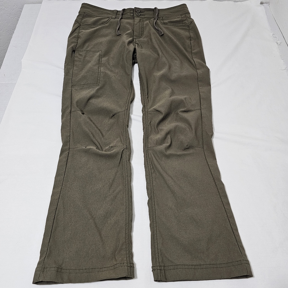 prAna Halle II HIKING Pant - Women's 14 Olive Green 95% Nylon 5% Elastane - Picture 2 of 9